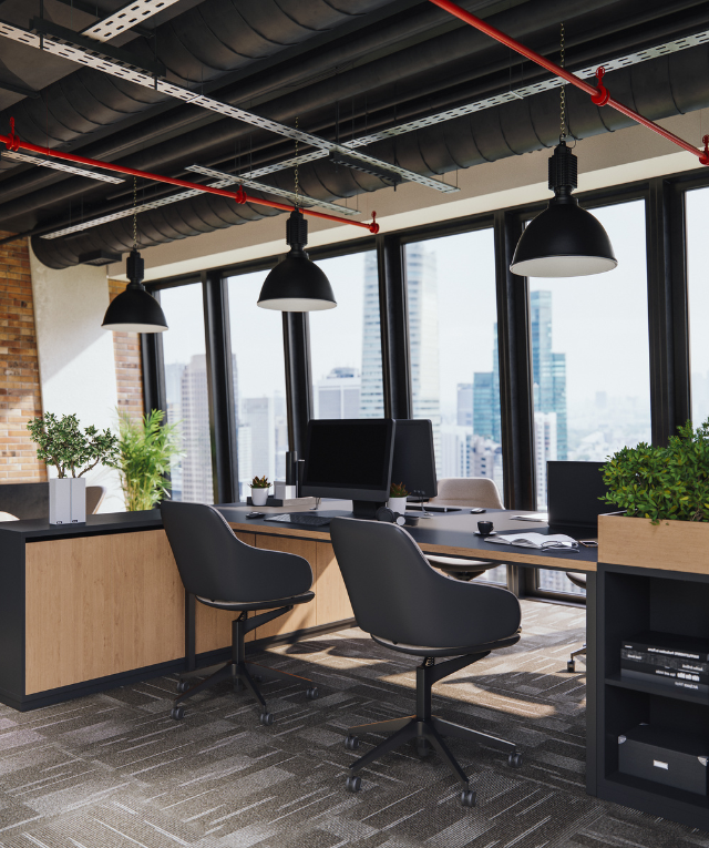 Office interior in dubai